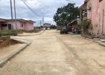 Owendo : avancée significative des travaux sur la voie Derrière la Pédiatrie-Cité SNI à Owendo