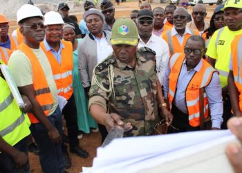 Gabon : le Ministre des Travaux Publics en visite sur les chantiers structurants du CTRI dans le Woleu-Ntem