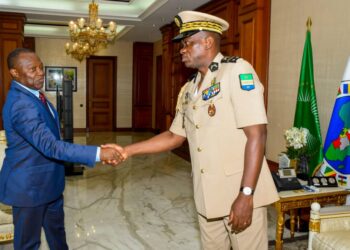 Le Chef de l&rsquo;État Oligui Nguema reçoit les présidents des Cours du Gabon