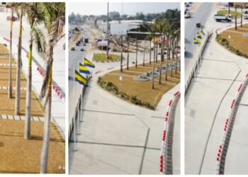Libreville : le carrefour Acae métamorphosé en paradis urbain grâce au CTRI