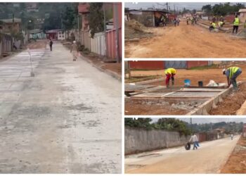 Aménagement routier dans Nzeng-Ayong : la Cité Wembley tient sa route en béton Armé