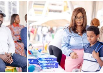 Don de kits scolaires : Arnauld Lebomo salue l&rsquo;engagement de la Fondation Dorcas pour les enfants défavorisés