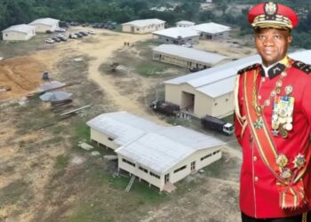 Oyem : les travaux de construction du Camp de la Garde Républicaine avancent à vitesse grand V