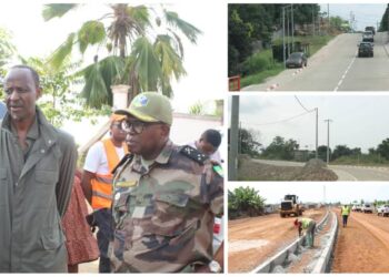 Travaux publics : Flavien Nzengui Nzoundou s’assure du bon déroulement des chantiers de voirie