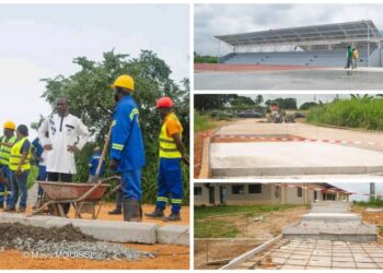 Ndendé : les chantiers du CTRI en bonne voie, la transformation des 9 routes en marche sous l&rsquo;impulsion de Brice Clotaire Oligui Nguema