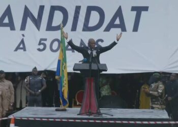 Sous la pluie, et inspiré par le Divin, Oligui Nguema annonce sa candidature à la présidentielle 2025 au Gabon