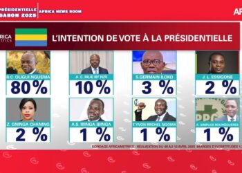 Présidentielle 2025 au Gabon : Brice Clotaire Oligui Nguema largement favori selon un sondage exclusif, on évoque un vote à près de 80 %