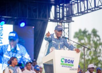 Campagne présidentielle : Brice Clotaire Oligui Nguema enflamme Mekambo