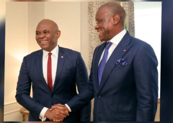 Le Président du groupe bancaire UBA félicite le Président de la Transition, Brice Clotaire Oligui Nguema