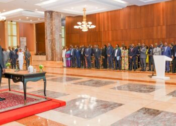 Brice Clotaire Oligui Nguema reçoit les représentants de la diaspora gabonaise