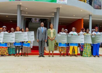 Inauguration du marché CTRI d’Akanda : la Première Dame en première ligne pour l’autonomisation des femmes