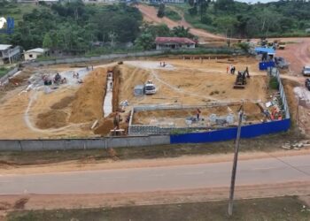 Oyem : construction en cours d’un plateau multisport moderne de 6 000 m²