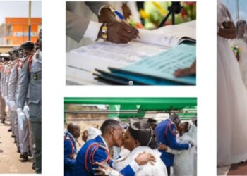 Gabon : Zita Oligui Nguema adresse ses félicitations et ses vœux de bonheur aux 200 couples des FDS