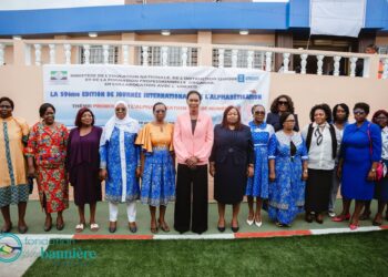 Akebé Ville : Zita Oligui Nguema inaugure le centre d’alphabétisation à l’occasion de la Journée internationale de l’alphabétisation