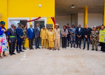 Oyem : inauguration d’une caserne moderne de sapeurs-pompiers par le President Oligui Nguema