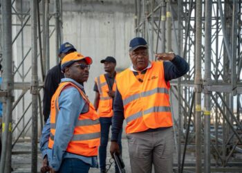 Monument Georges Damas Aléka : le chantier retrouve (enfin) son rythme de croisière