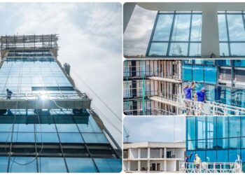 Cité Émeraude : les immeubles prennent vie, Libreville découvre les premières baies vitrées du futur quartier administratif moderne