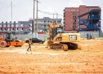 Futur marché municipal d’Owendo : les travaux vont bon train