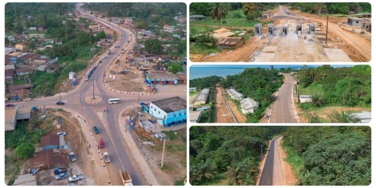 Ntoum-Cocobeach : un chantier routier stratégique exécuté à 45 %
