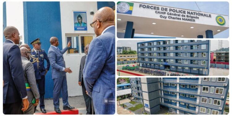 Akemindjogoni : le Président Oligui Nguema inaugure le Camp Général Guy Charles Mandji et remet 69 logements aux forces de police