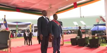 Brice Clotaire Oligui Nguema présent à l’investiture de Faustin Archange Touadéra