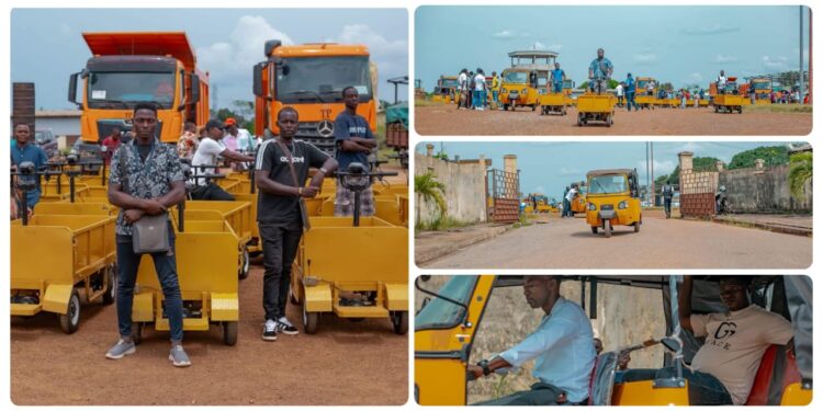 À Mouila, l’État passe à l’acte : une centaine d’équipements à de jeunes entrepreneurs