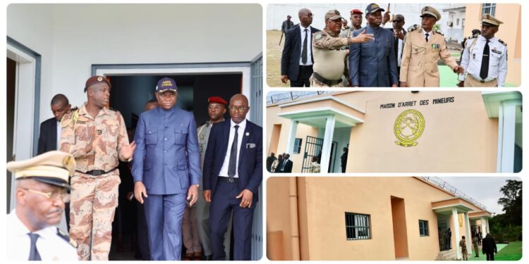 Port-Gentil : Brice Clotaire Oligui Nguema poursuit ses inaugurations avec la mise en service de la Maison d’Arrêt pour Mineurs
