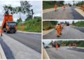 De promesse en acte concret : les travaux de bitumage des voiries de Kango ont débuté sous l’impulsion d’Oligui Nguema
