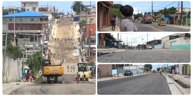 Programme d&rsquo;aménagement des voiries urbaines : la réhabilitation du tronçon Poste d’Akébé–Cosmopark redonne espoir aux riverains