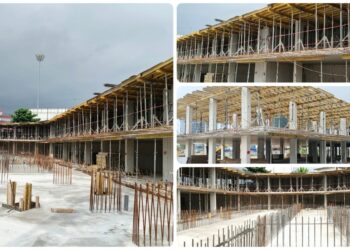 Avenue Jean-Paul II : les fondations des futurs immeubles modernes prennent forme sous l’impulsion d’Oligui Nguema