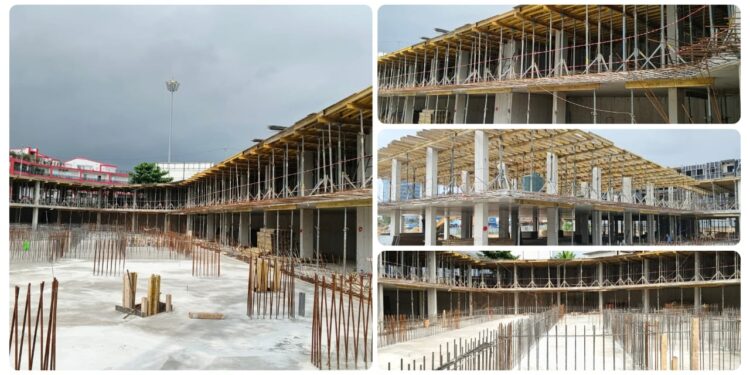 Avenue Jean-Paul II : les fondations des futurs immeubles modernes prennent forme sous l’impulsion d’Oligui Nguema