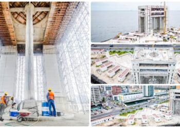 Libreville : la place Georges Damas Aleka prend progressivement forme, symbole de la transformation urbaine engagée par l’État