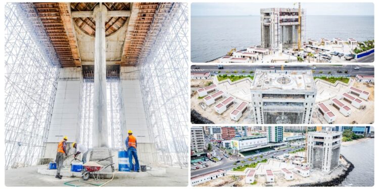 Libreville : la place Georges Damas Aleka prend progressivement forme, symbole de la transformation urbaine engagée par l’État