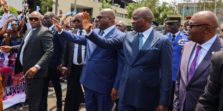 Diplomatie : Félix Tshisekedi à Libreville, Oligui Nguema accueille le président congolais
