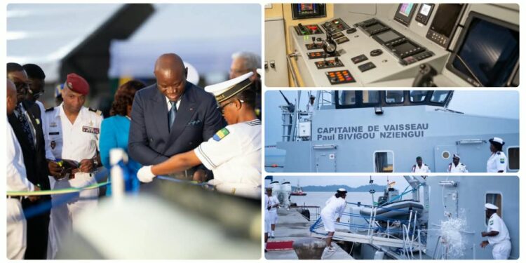 Souveraineté maritime : Oligui Nguema muscle la Marine nationale avec le patrouilleur « Paul Bivigou Nziengui »