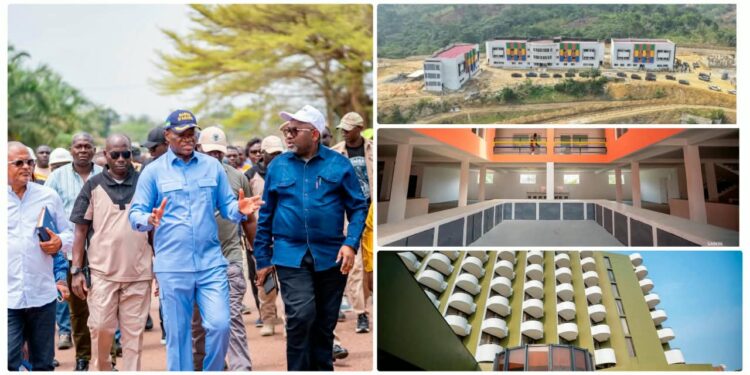 Franceville : même en séjour privé, Oligui Nguema garde un œil sur les chantiers