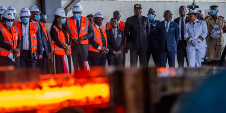 Port-Gentil : les aciéries du Gabon concrétisent l&rsquo;ambition d&rsquo;une industrie nationale 