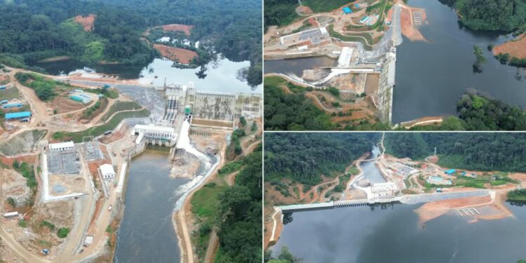 Kinguélé Aval : le réservoir rempli, le barrage franchit une étape technique décisive