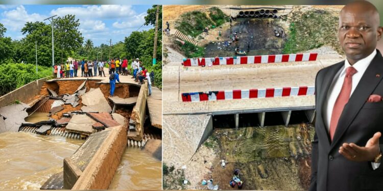 Tchibanga : le nouveau pont de la Mougoutsi illustre la nouvelle priorité donnée aux infrastructures par Oligui Nguema